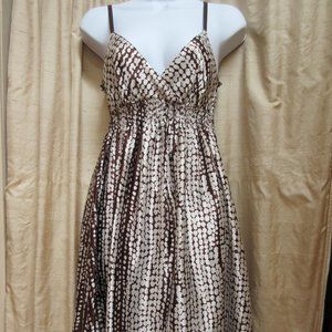 Derek Heart Brown and White Summer Dress size S